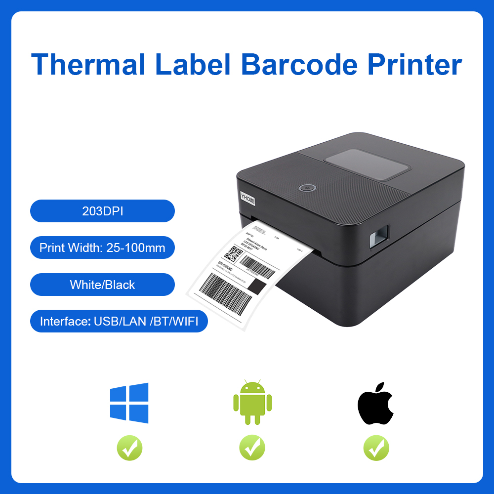 Commercial Printing Options - YHDAA 4-дюймовый термопринтер транспортных этикеток, поддержка