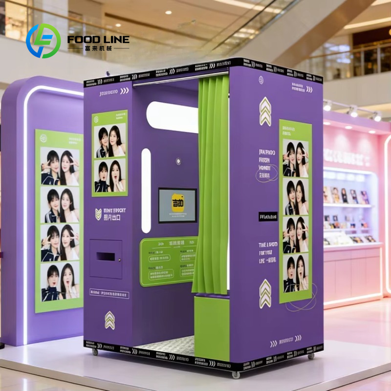 Commercial Photo Printing Kiosk - Индивидуально оформленная фотокабина в спортивном стиле