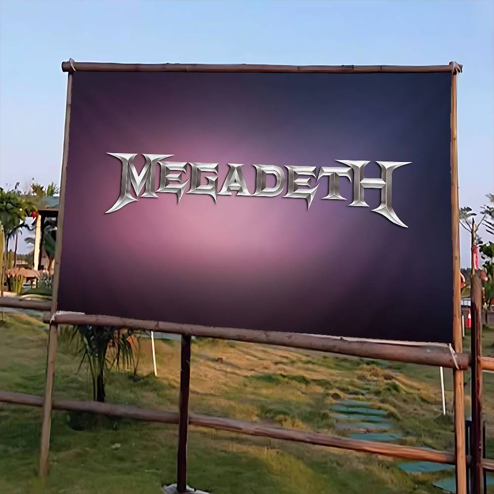 Commercial Banner Printing - Рок-метал-группа M-Megadeth, флаг с передовой печатью