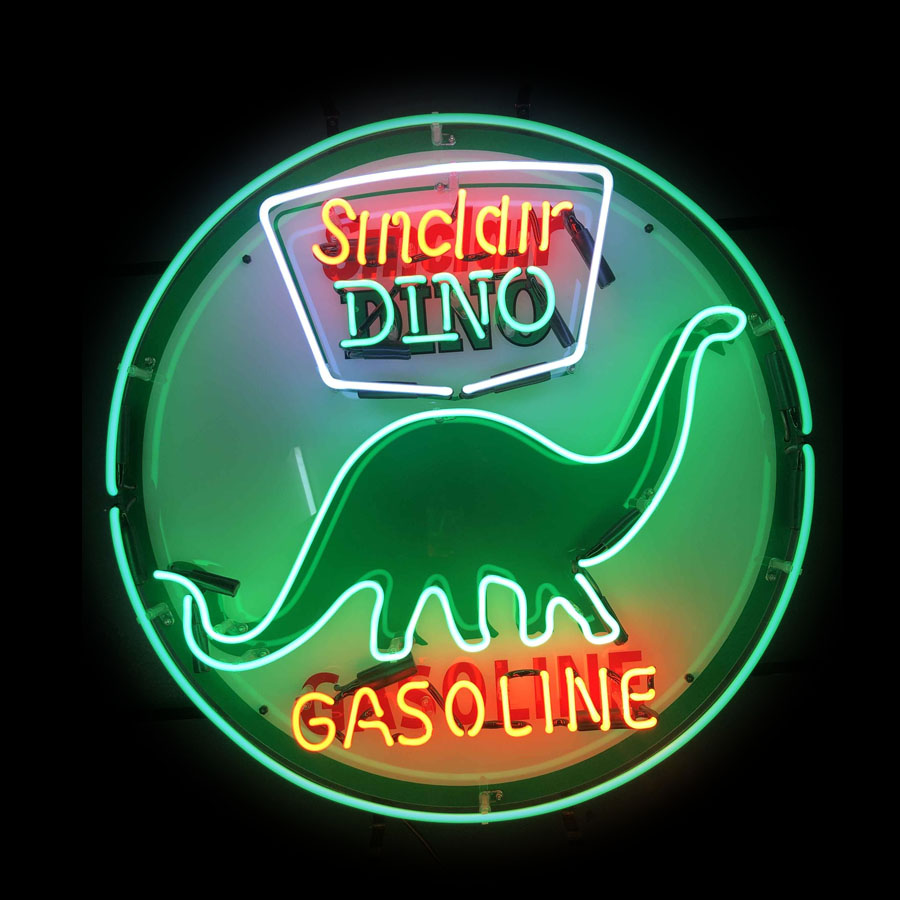 Неоновая вывеска Sinclair Dino – обзор и цена Commercial Printing Icon